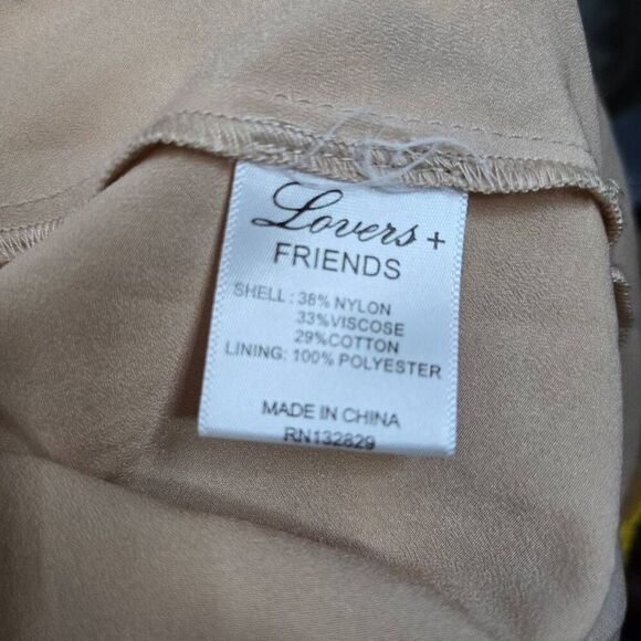 Lovers + Friends Moon Dance Lace Yellow Mini Dress Size Small - Picture 9 of 9